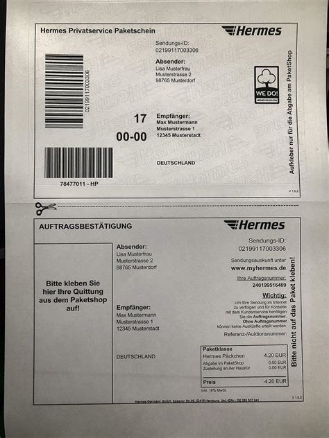 hermes versand adressaufkleber|hermes paketschein abgabe.